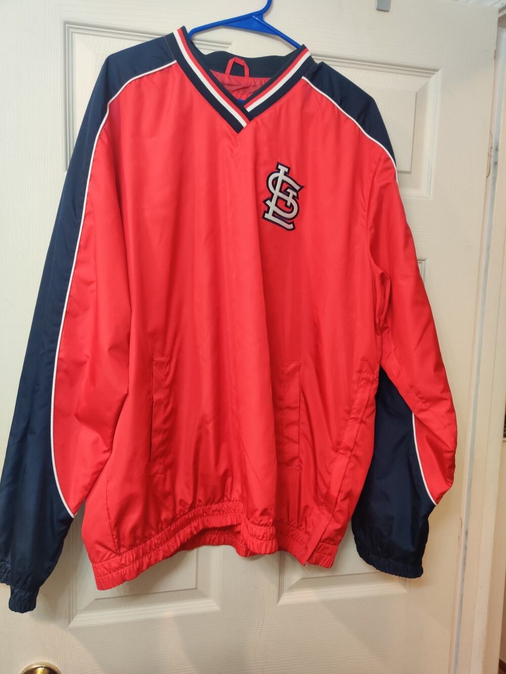 St. Louis Cardinals MLB Pull Over Rain Jacket Size Large